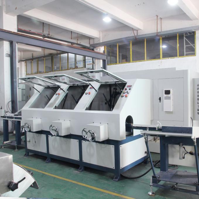 Μηχανή γυάλωσης τετραγωνικών σωλήνων από ανοξείδωτο χάλυβα 4 κεφαλές 6