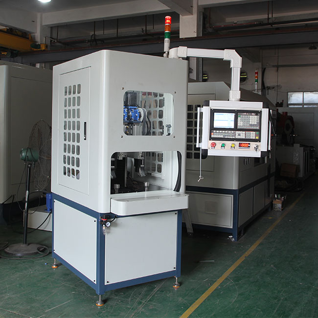 2 Σταθμός εξοπλισμός βουρτσίσματος CNC για την ακριβή τελική επεξεργασία επίπεδων και πλευρικών επιφανειών κανονικών προϊόντων στρογγυλού κάλυψης 6