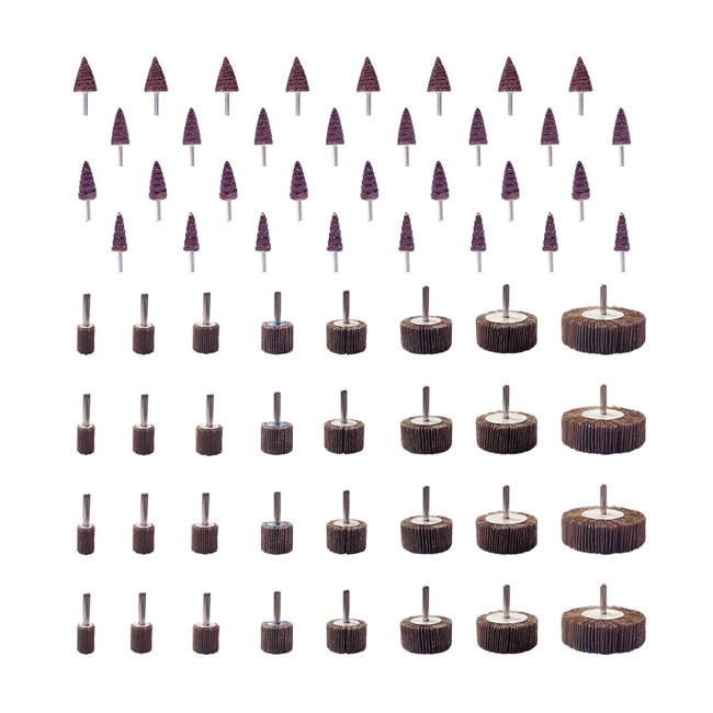 Χρησιμοποιούμενα υλικά γυαλισμού 60/80/120/240 Σχάρες Αβραστικό πτερυγμένο τροχό Οξείδιο του αλουμινίου για γυαλισμό 5