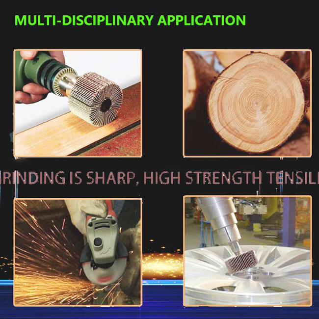 Χρησιμοποιούμενα υλικά γυαλισμού 60/80/120/240 Σχάρες Αβραστικό πτερυγμένο τροχό Οξείδιο του αλουμινίου για γυαλισμό 10