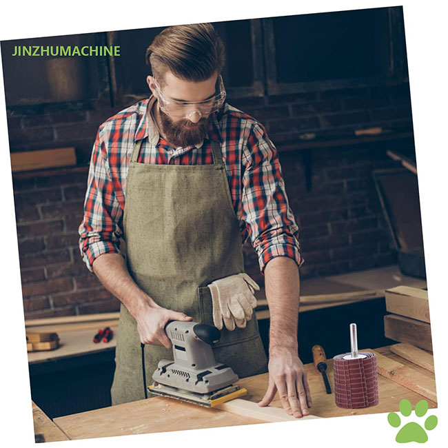 Επιτυγχάνετε ομαλό φινίρισμα 250 * 50 mm Emery υφασματικό φλαπ τροχούς Grit 240 ανθεκτικό ευπροσάρμοστο 10