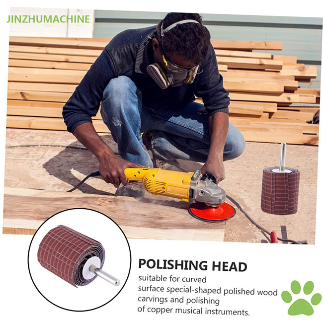 Επιτυγχάνετε ομαλό φινίρισμα 250 * 50 mm Emery υφασματικό φλαπ τροχούς Grit 240 ανθεκτικό ευπροσάρμοστο 11