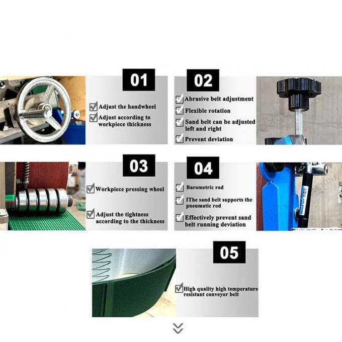 Μικρές Μηχανές Διπλού Σταθμού Αφαίρεσης Γρεζιών Αφαίρεσης Σκουριάς Τραβήγματος Σύρματος Μηχανή Αυτόματης Πλάκας Μηχανή Λειαντικής Ταινίας Μεταλλικού Γυαλίσματος 8