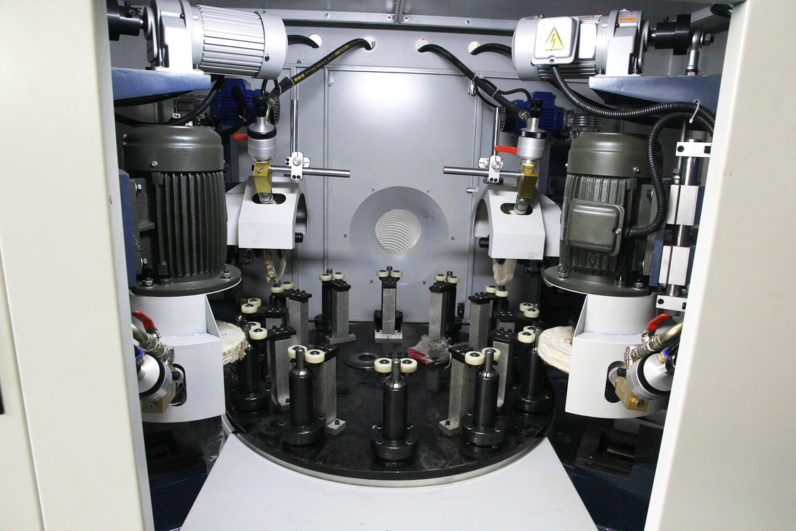 4 grinding head rotary buffing machine automatic polishing machine Metal Round Cover Polishing Machine